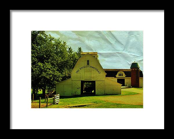 Barn Framed Print featuring the photograph Paper Sky by Lora Mercado