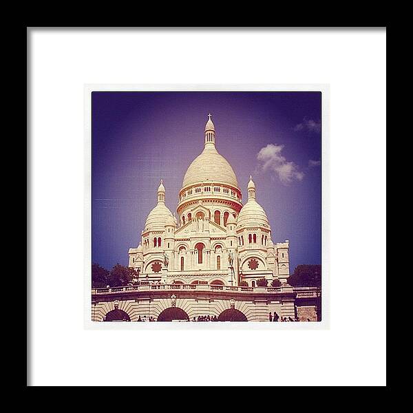  Framed Print featuring the photograph Paris - Sacred Heart by Stephanie Tomlinson
