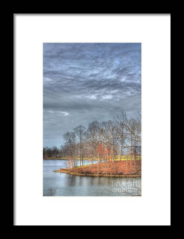 Hdr Framed Print featuring the photograph Park Peninsula by Jeremy Lankford