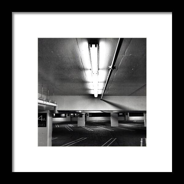 Building Framed Print featuring the photograph Parking Garage. Love The Lighting by Loghan Call