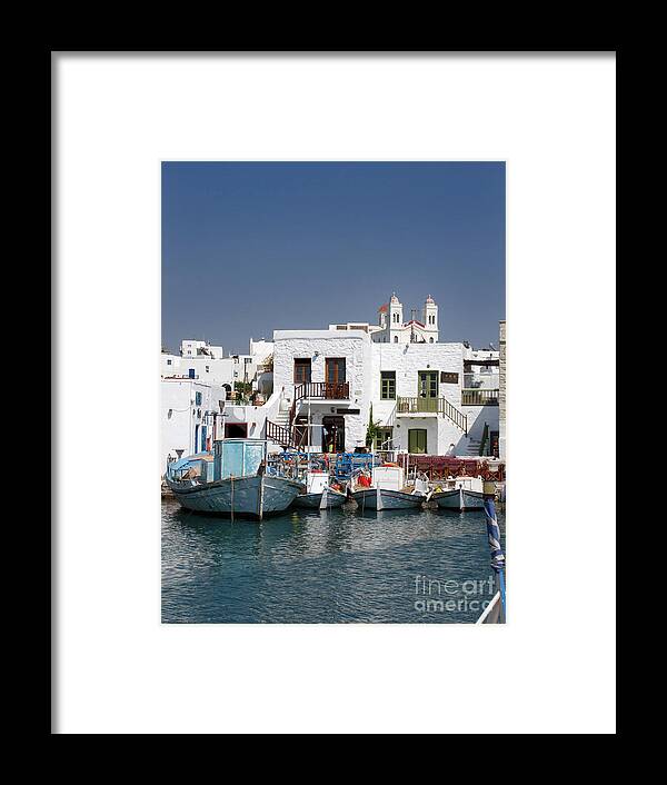 Aegean Framed Print featuring the photograph Paros by Jane Rix