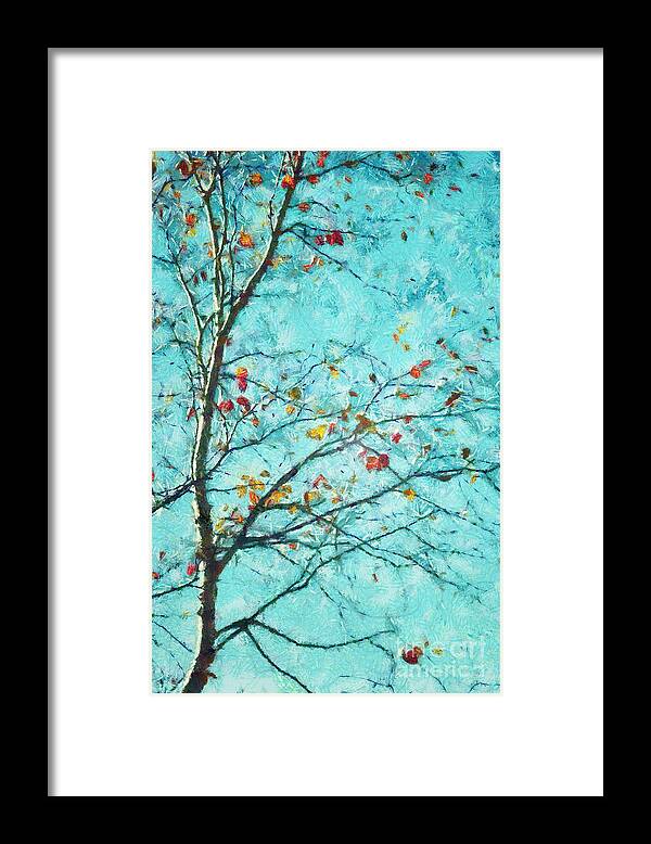 Tree Framed Print featuring the digital art Parsi-Parla - d01d03 by Variance Collections