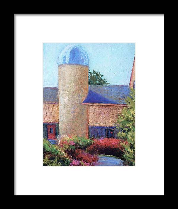 Silo Framed Print featuring the pastel Path to the SILO by Joyce Guariglia