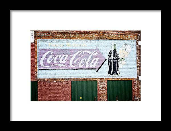 Coca Cola Framed Print featuring the photograph Pause Refresh by Scott Pellegrin