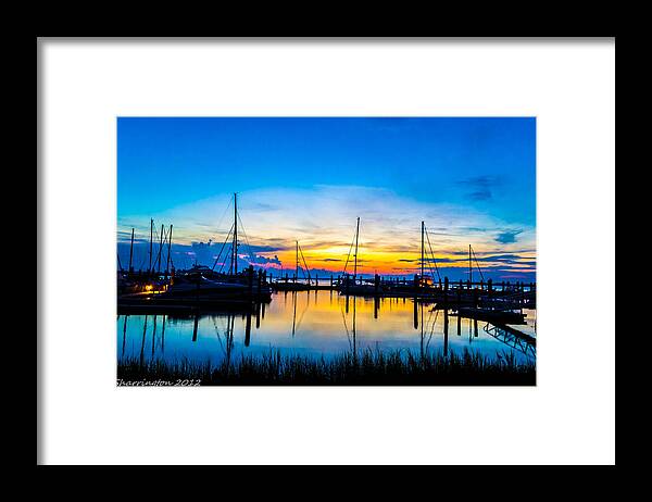 Sunset Framed Print featuring the photograph Peacefull Sunset by Shannon Harrington
