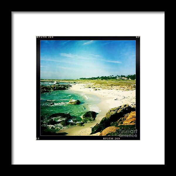 Pebble Beach Framed Print featuring the photograph Pebble beach by Nina Prommer