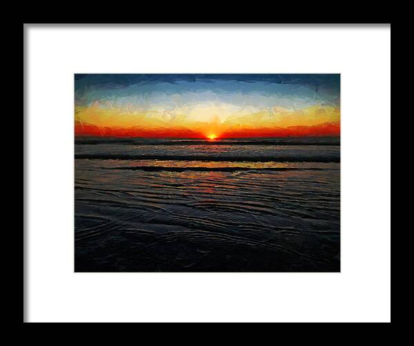 Sun Framed Print featuring the photograph Peeking Over the Horizon by Steve Taylor