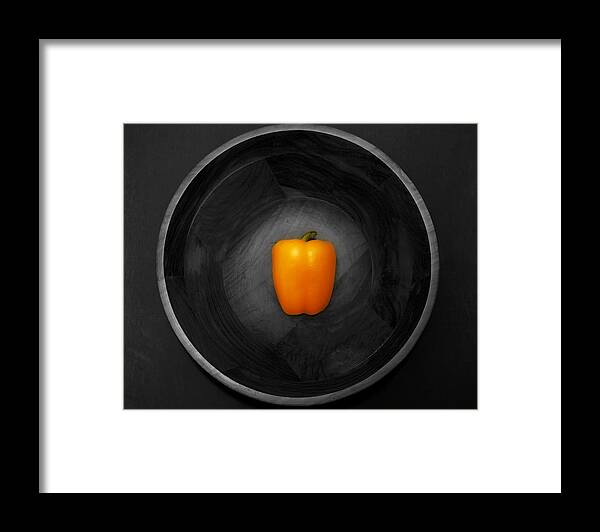 Pepper Framed Print featuring the photograph Pepper in Bowl by Obi Martinez
