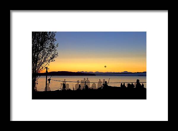 Phantom Framed Print featuring the photograph Phantom Volleyball by Peter Mooyman