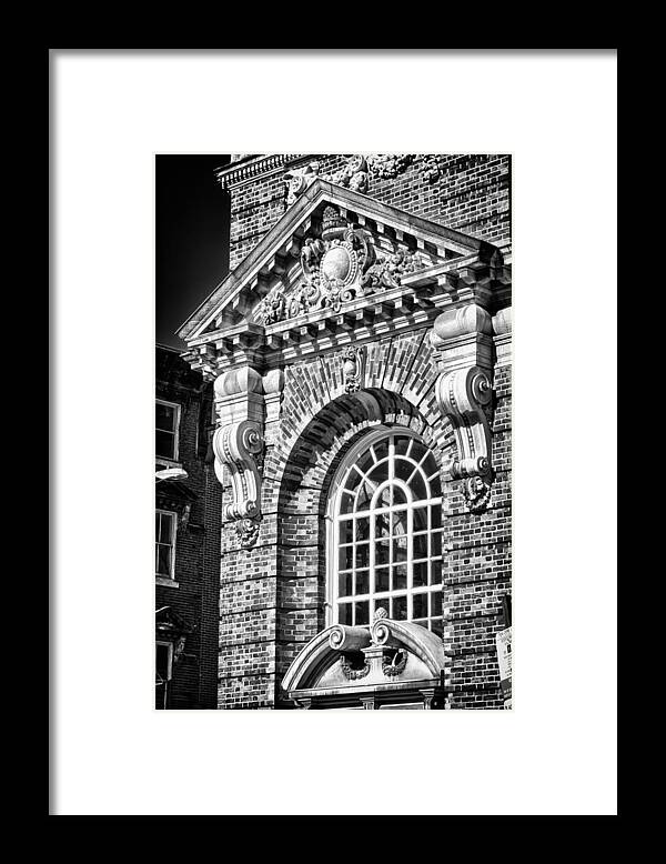 Us Framed Print featuring the photograph Philadelphia Building Detail 5 by Val Black Russian Tourchin