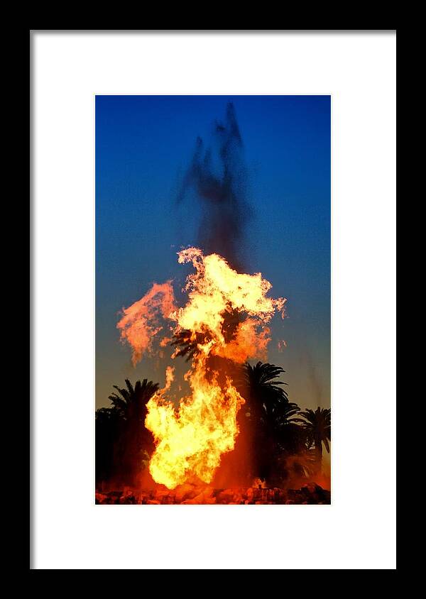 Las Vegas Framed Print featuring the photograph Phoenix Rising by Joseph Urbaszewski