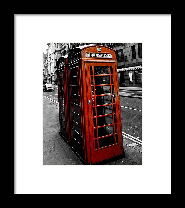  Framed Print featuring the photograph Phone Booth by Mickey Clausen