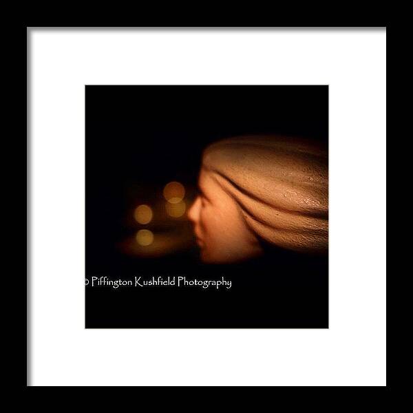Woman Framed Print featuring the photograph #photography #statue #art #dark by Mr Kushfield