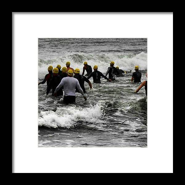 Triathlon Framed Print featuring the photograph #photooftheday , #iphone5 , #triathlon by Tony Martinez