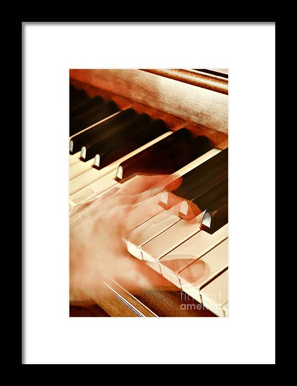 Piano Framed Print featuring the photograph Piano by HD Connelly
