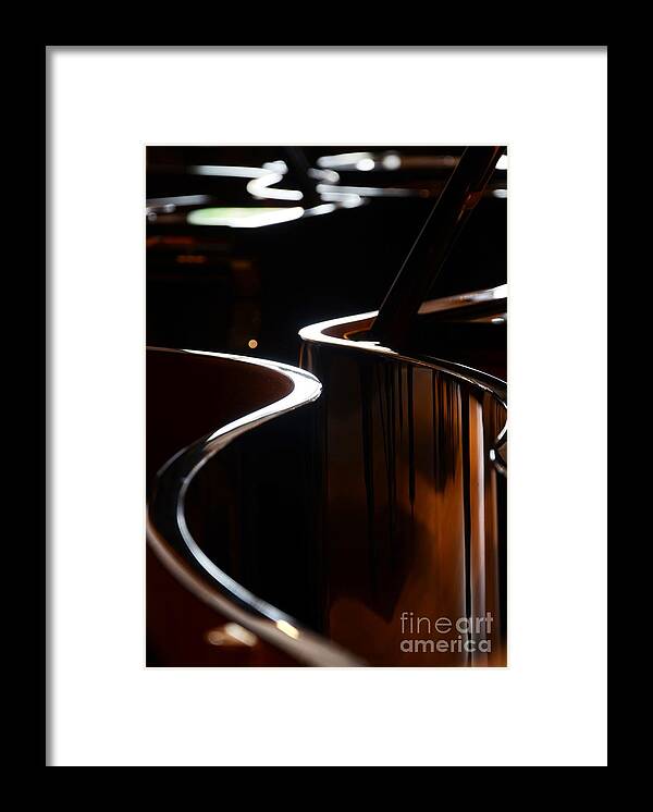 Piano Framed Print featuring the photograph Piano lines by Steve Somerville