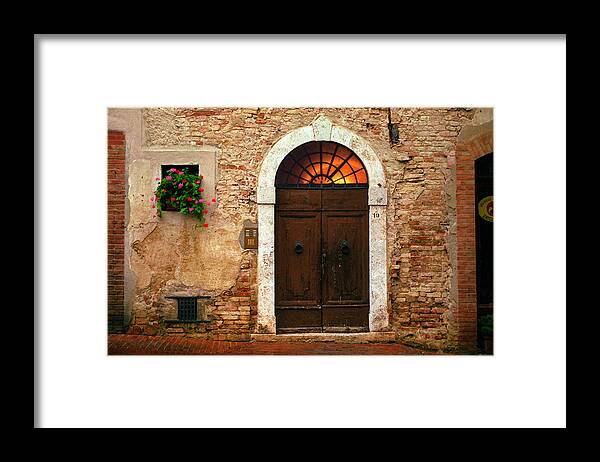 Piazza San Agostino Framed Print featuring the photograph Piazza San Agostino by John Galbo