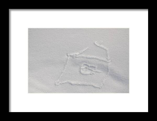 Artwork Framed Print featuring the photograph Picture on the snow by Michael Goyberg