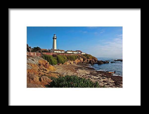 Pigeon Point Framed Print featuring the photograph Pigeon Point Lighthouse by Randy Wehner