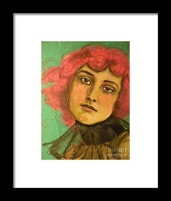  Framed Print featuring the mixed media Pink by Terra Sheridan