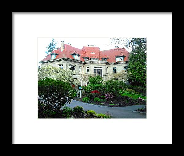Pittock Framed Print featuring the photograph Pittock Mansion by Kelly Manning
