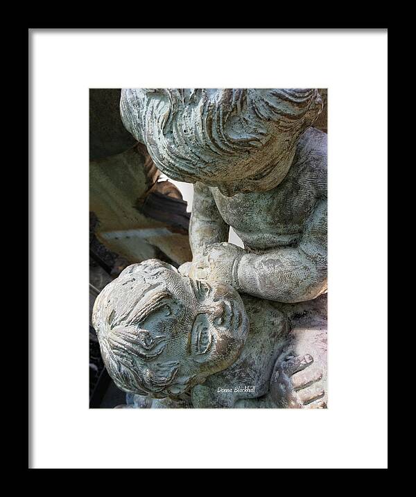Statue Framed Print featuring the photograph Please by Donna Blackhall