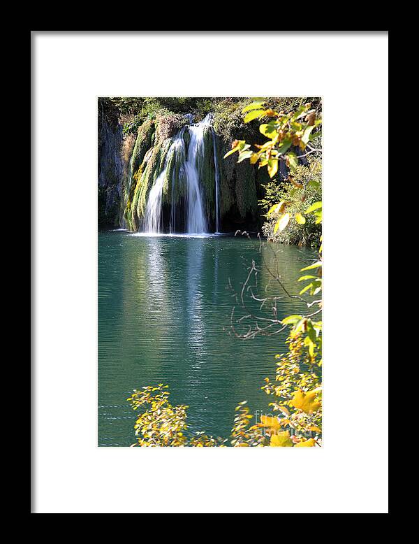 Plitvice Framed Print featuring the photograph Plitvice by Milena Boeva