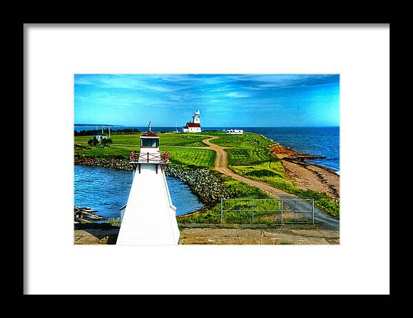 Lighthouse And Sea Framed Print featuring the photograph Point Cape one by Rick Bragan