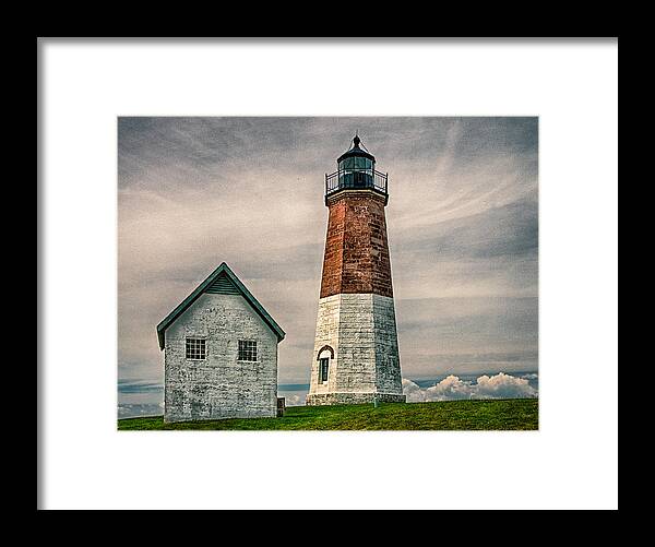  Framed Print featuring the photograph Point Judith Light by Fred LeBlanc