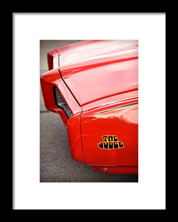 Pontiac Framed Print featuring the photograph Pontiac GTO - The Judge by Gordon Dean II