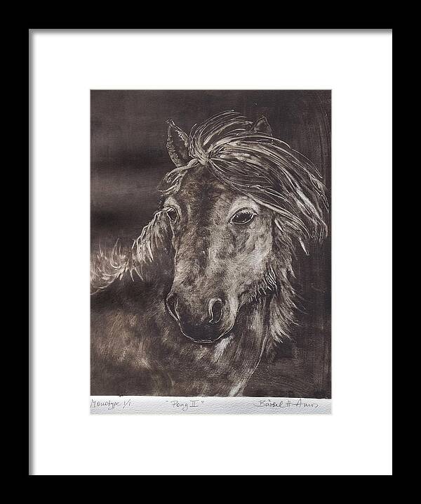 Pony Framed Print featuring the painting Pony II by Barbel Amos