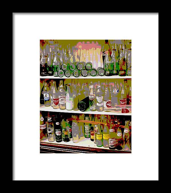 Soda Framed Print featuring the photograph Pop Art by DigiArt Diaries by Vicky B Fuller