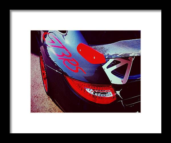 Porsche Framed Print featuring the photograph Porsche GT3 RS back corner by Shehan Wicks