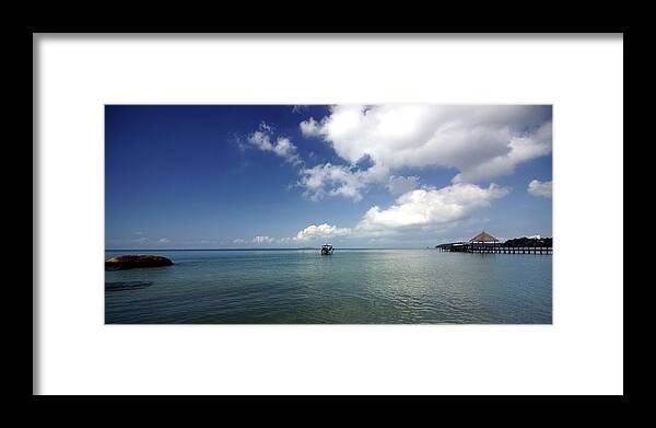 Ariksm-portlanscape Framed Print featuring the photograph Port-Lanscape by Arik S Mintorogo