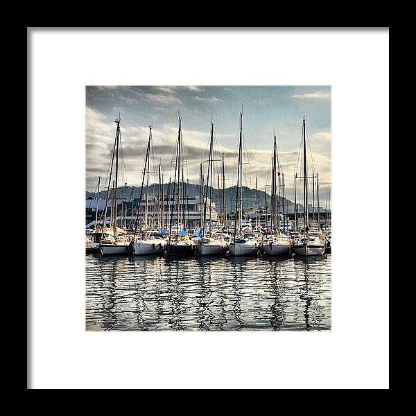 Summer Framed Print featuring the photograph Port Of Cannes by Heather Meader