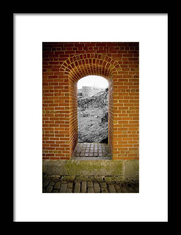 Brick Framed Print featuring the photograph Portal to the Past by Greg Fortier