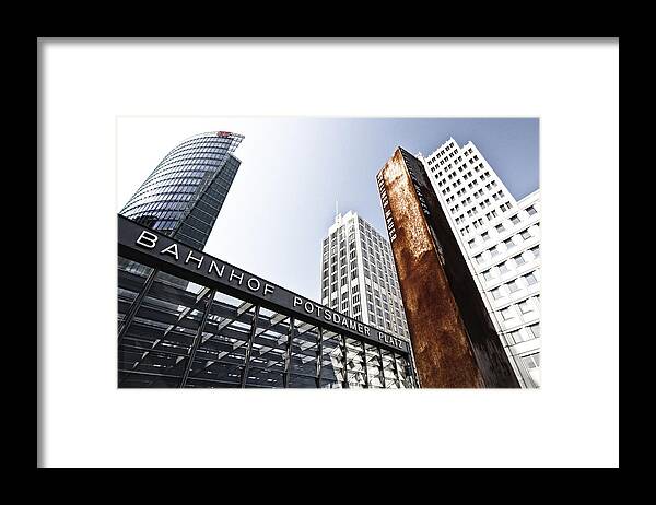 Outdoors Framed Print featuring the photograph Potsdamer Platz BERLIN by Melanie Viola