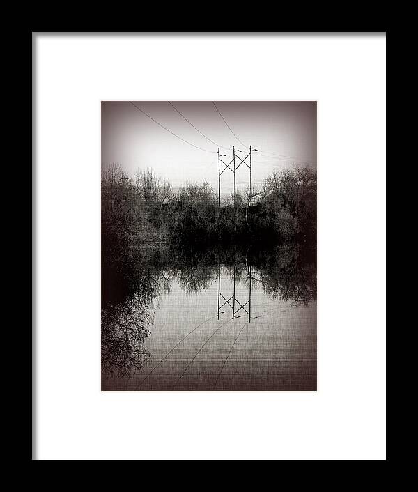 Sepia Framed Print featuring the photograph Power by Bonnie Bruno