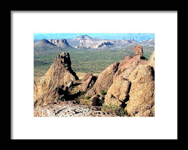 Drawer At Precipice Framed Print featuring the photograph Precipice by Stanley Morganstein