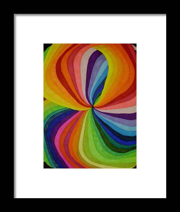 Abstract Framed Print featuring the painting Pride by Lesa Weller