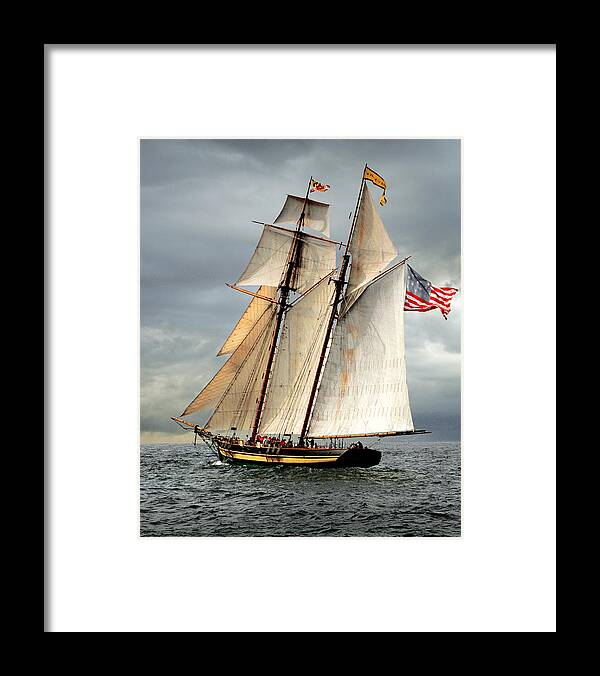 Tall Ship Framed Print featuring the photograph Pride of Baltimore II by Fred LeBlanc