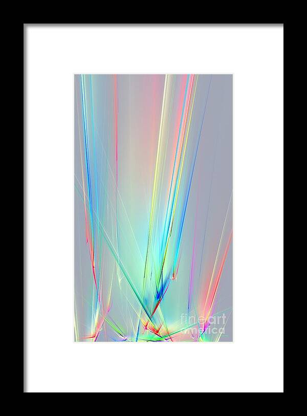 Prism Framed Print featuring the digital art Prisims I by Greg Moores
