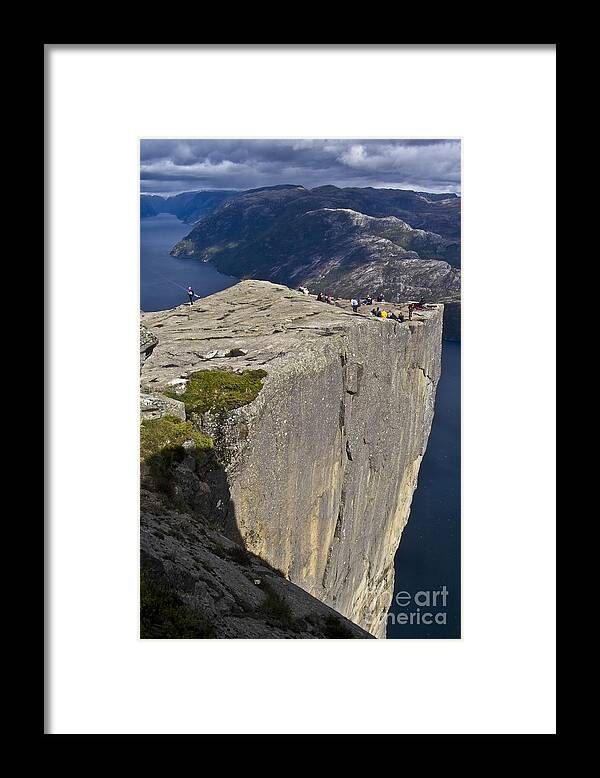 Europe Framed Print featuring the photograph Pulpit Rock by Heiko Koehrer-Wagner