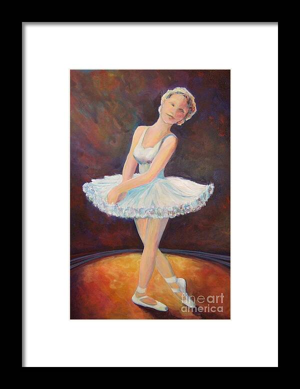 Ballet Paintings Framed Print featuring the painting Pure Poetry by Deb Magelssen