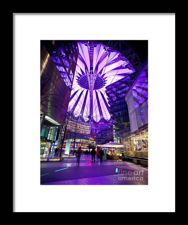 Berlin Framed Print featuring the photograph Purple Berlin by Mike Reid