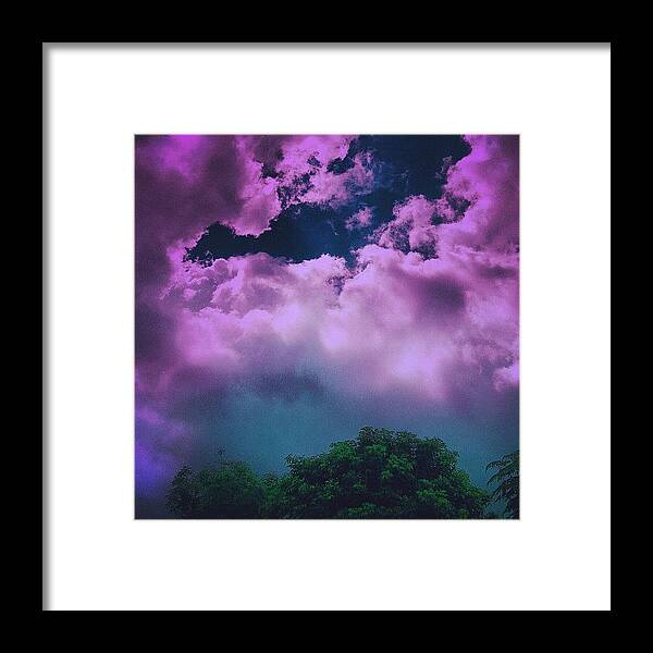 Instacanvas Framed Print featuring the photograph Purple Haze by Cameron Bentley