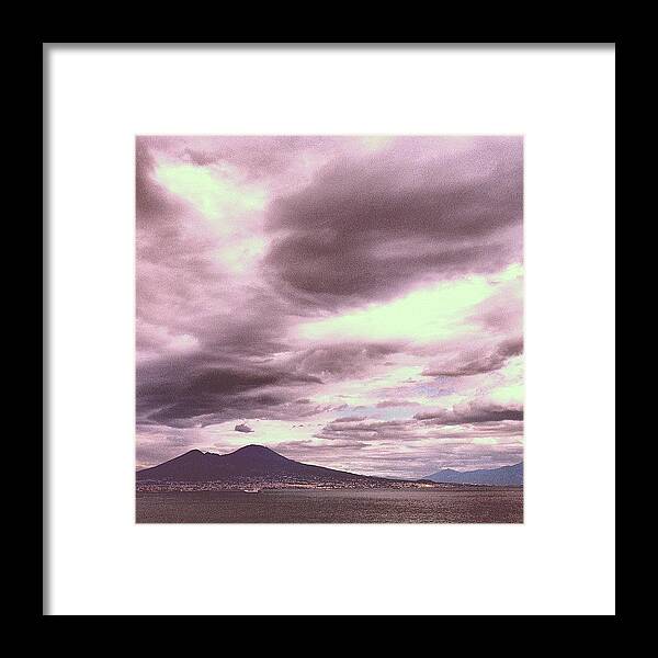 Amazingview Framed Print featuring the photograph #purple #naples by Gianluca Sommella