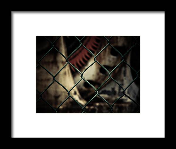 Fence Framed Print featuring the photograph Putting up the Guard by Jessica Brawley