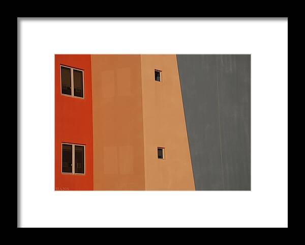 Architecture Framed Print featuring the photograph Q W SCHOOL in COLOR by Rob Hans