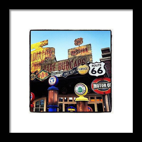 Disneyland Framed Print featuring the photograph Radiator Springs Gift Shop by Jaye Howard